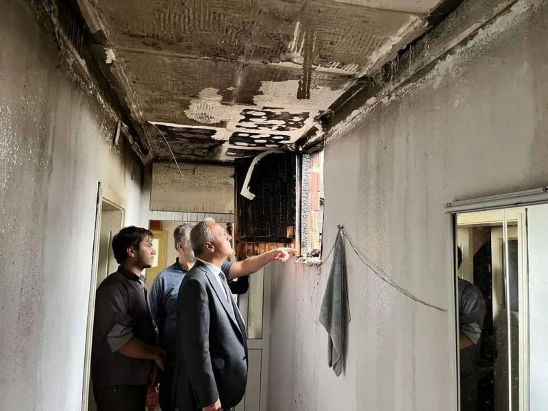 Suluova’da ev yangını

