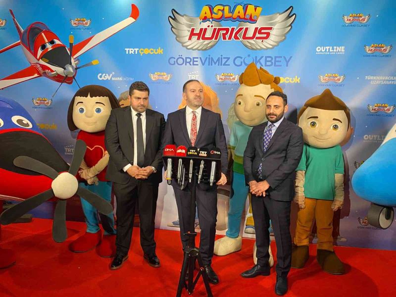“Aslan Hürkuş Görevimiz: Gökbey” animasyon filminin galası gerçekleştirildi
