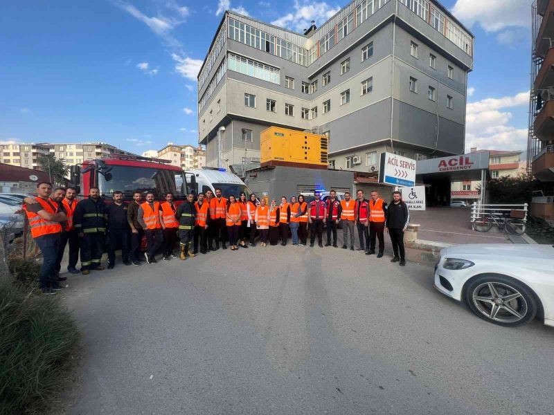 Lokman Hekim Hayat Hastanesinden yangın tatbikatı
