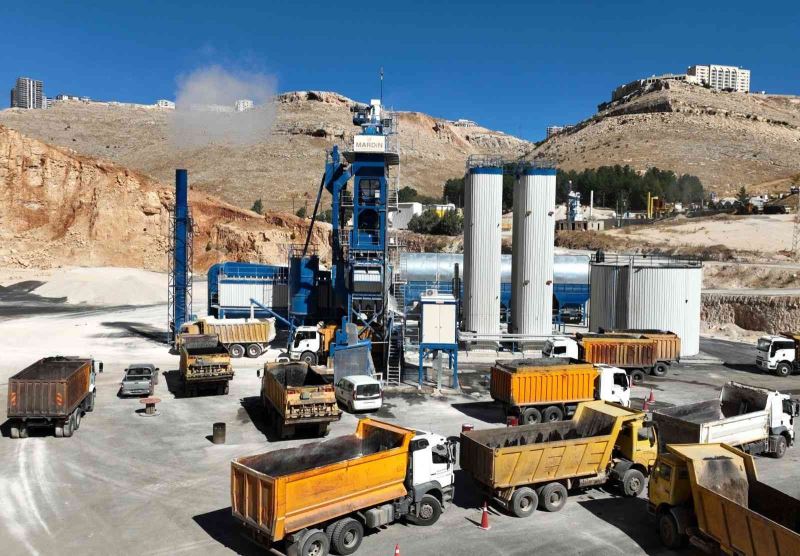 Mardin’de 20 milyon liralık asfalt plentinde 4 ayda 22 milyon liralık asfalt üretildi
