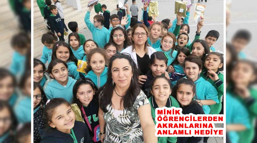 Minik öğrencilerden akranlarına anlamlı hediye