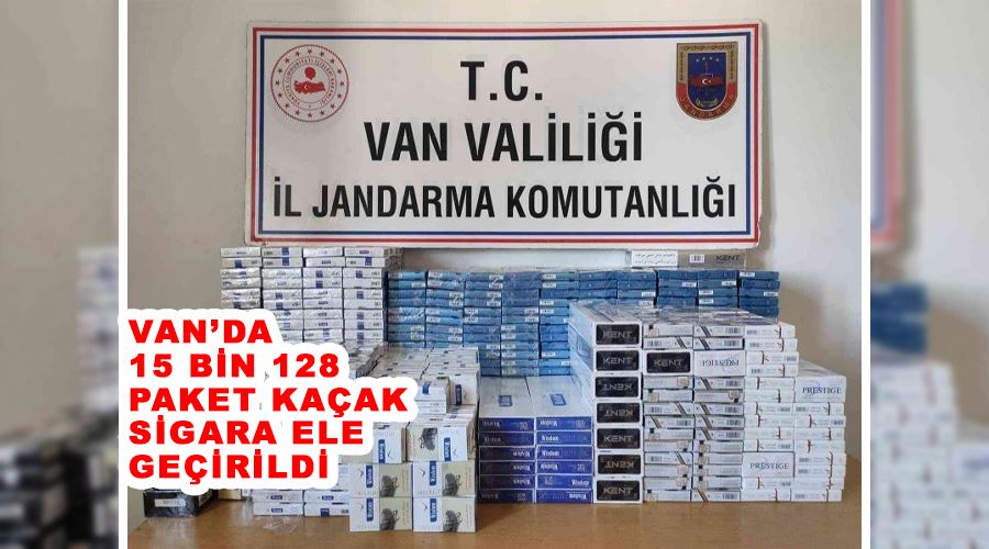 Van’da 15 bin 128 paket kaçak sigara ele geçirildi