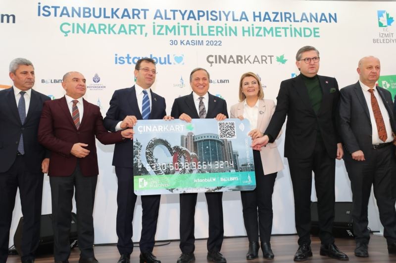 Çınar Kart’ı Kocaeli’de Ekrem İmamoğlu tanıttı
