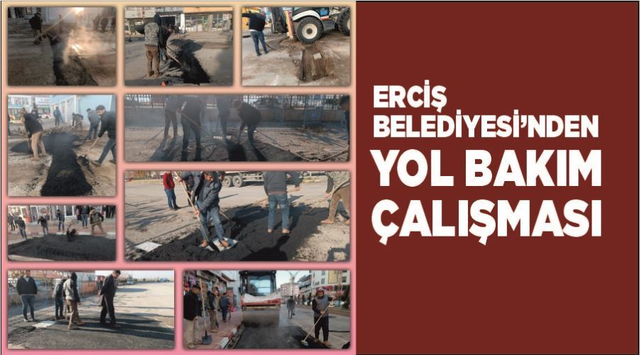 Erciş Belediyesi’nden yol bakım çalışması