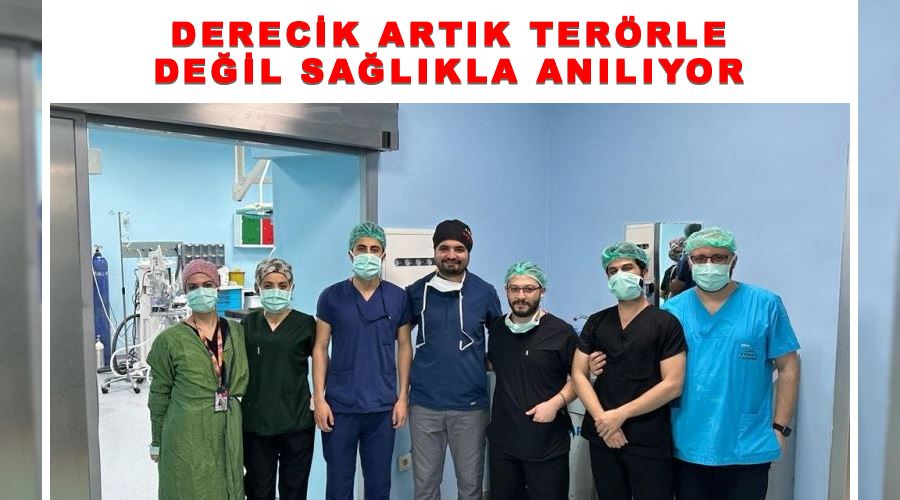 Derecik artık terörle değil sağlıkla anılıyor