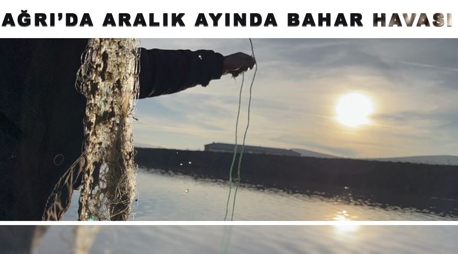 Ağrı’da Aralık ayında bahar havası