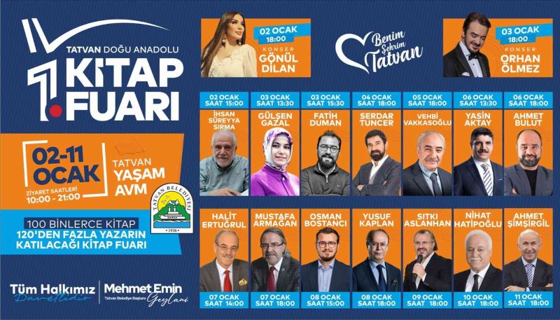 Tatvan’da yüzbinlerce kitap okur severler ile buluşuyor