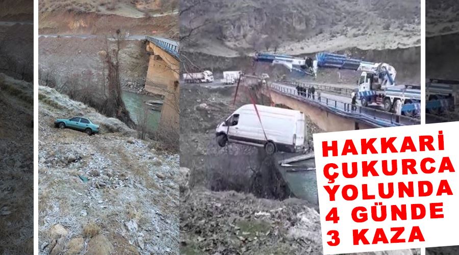 Hakkari-Çukurca yolunda 4 günde 3 kaza