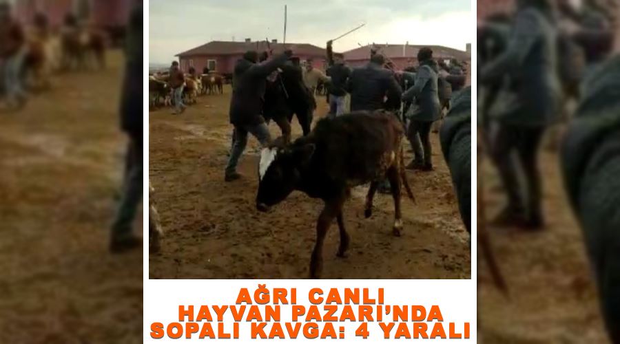 Ağrı Canlı Hayvan Pazarı’nda sopalı kavga: 4 yaralı