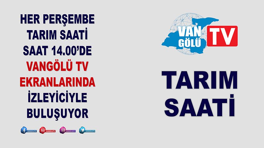 Tarım Saati Programı her hafta Perşembe günü saat 14.00