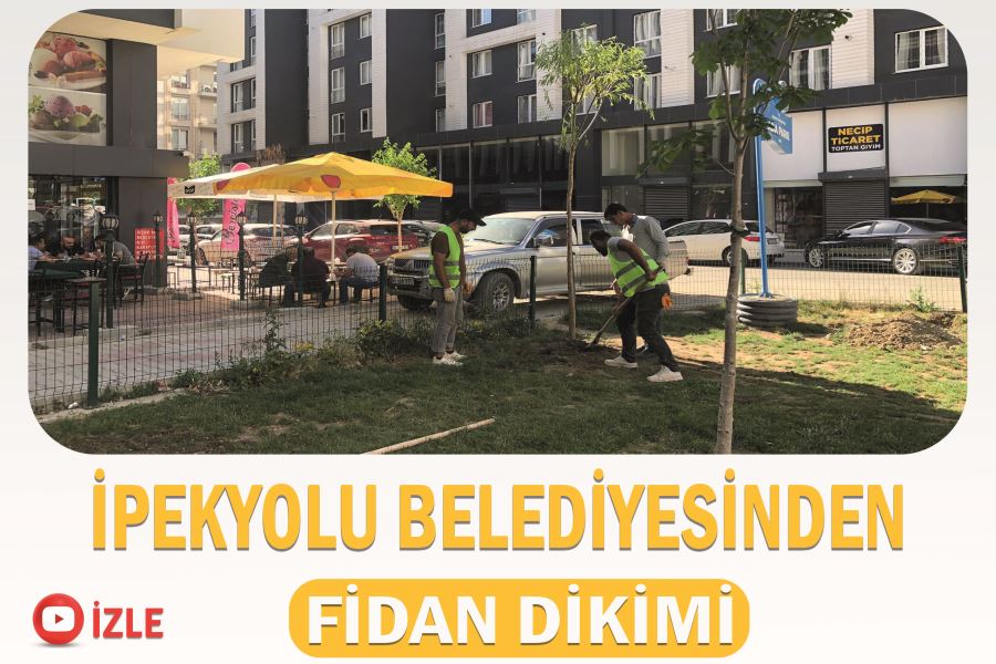 İpekyolu Belediyesinden fidan dikimi