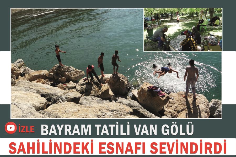 Bayram tatili Van Gölü sahilindeki esnafı sevindirdi