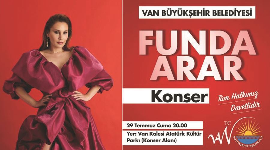 Funda Arar Van’da sevenleriyle buluşacak