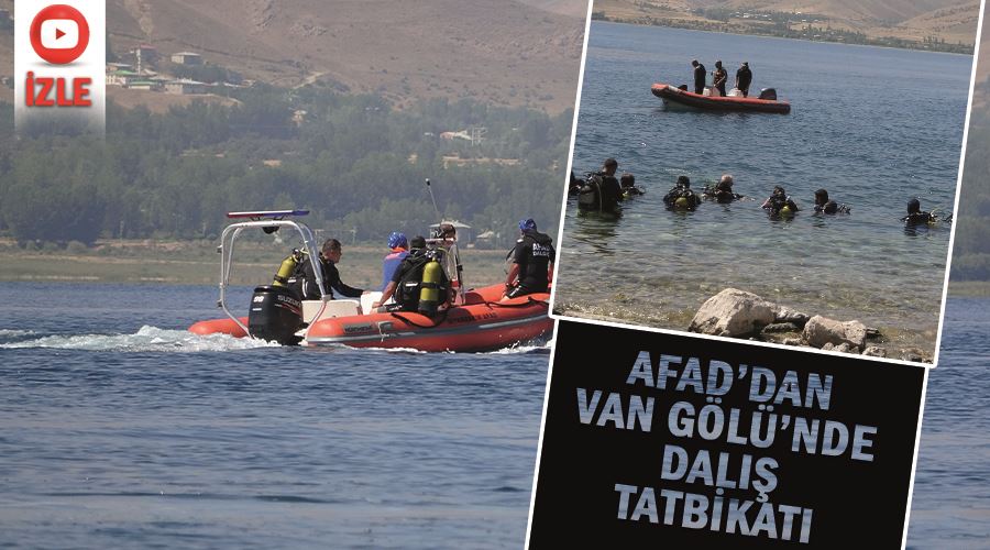 AFAD’dan Van Gölü’nde dalış tatbikatı
