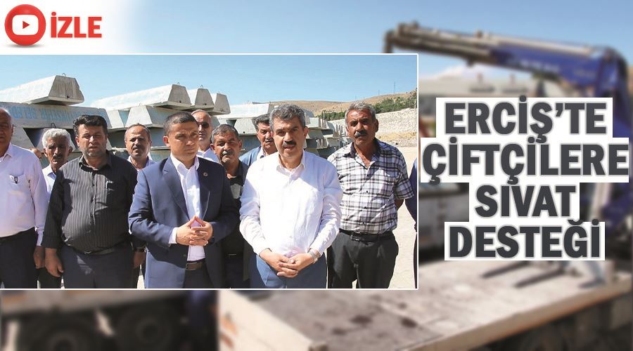 Erciş’te çiftçilere sıvat desteği