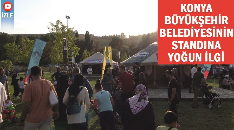 Konya Büyükşehir Belediyesinin standına yoğun ilgi