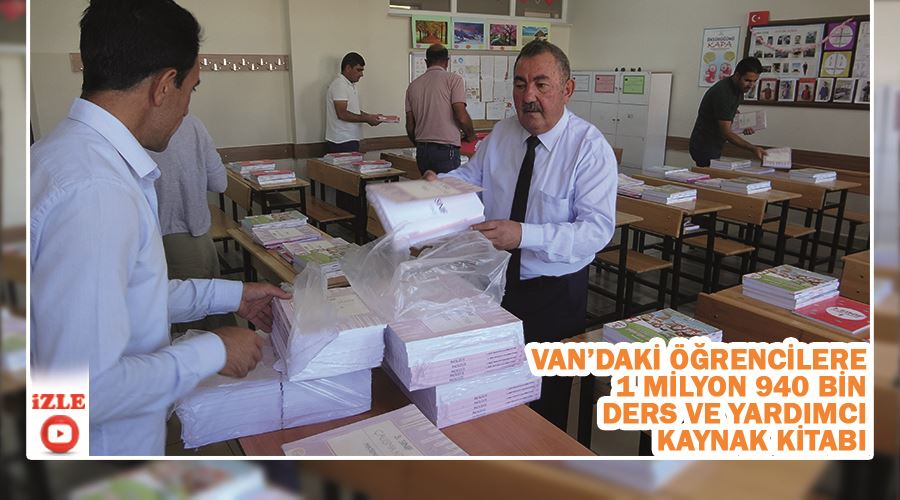 Van’daki öğrencilere 1 milyon 940 bin ders ve yardımcı kaynak kitabı
