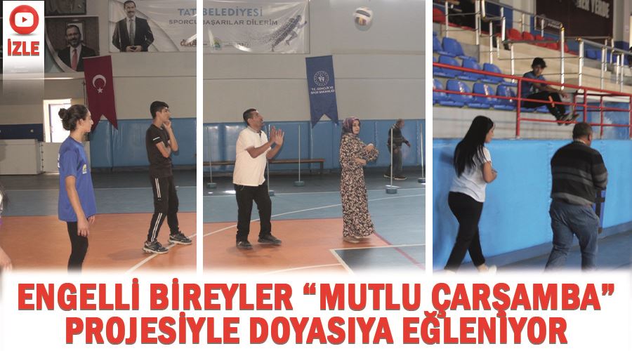 Engelli bireyler “mutlu çarşamba” projesiyle doyasıya eğleniyor