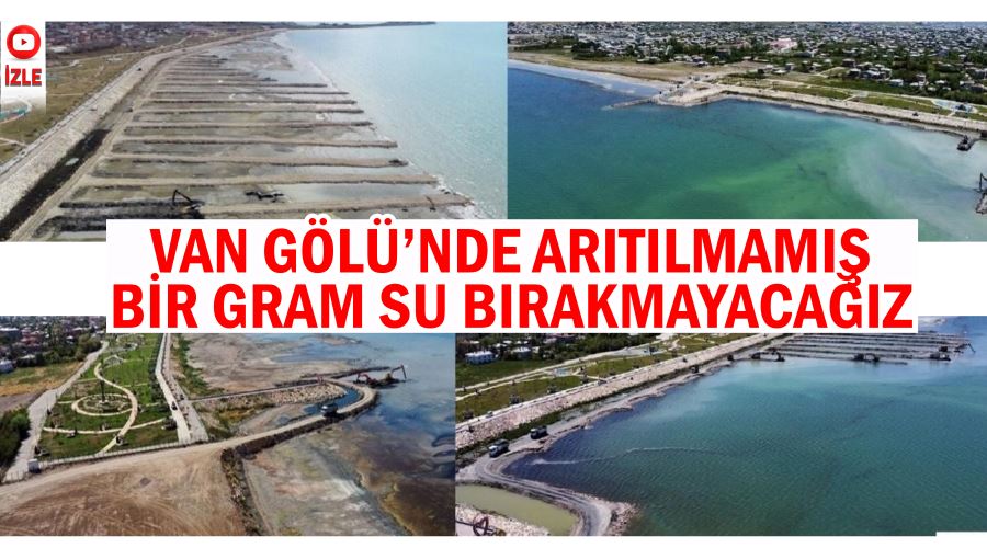 Van Gölü’nden 500 bin metreküp dip çamuru çıkarıldı