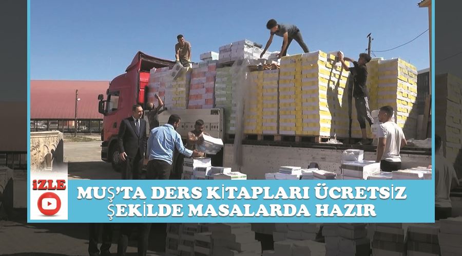 Muş’ta ders kitapları ücretsiz şekilde masalarda hazır