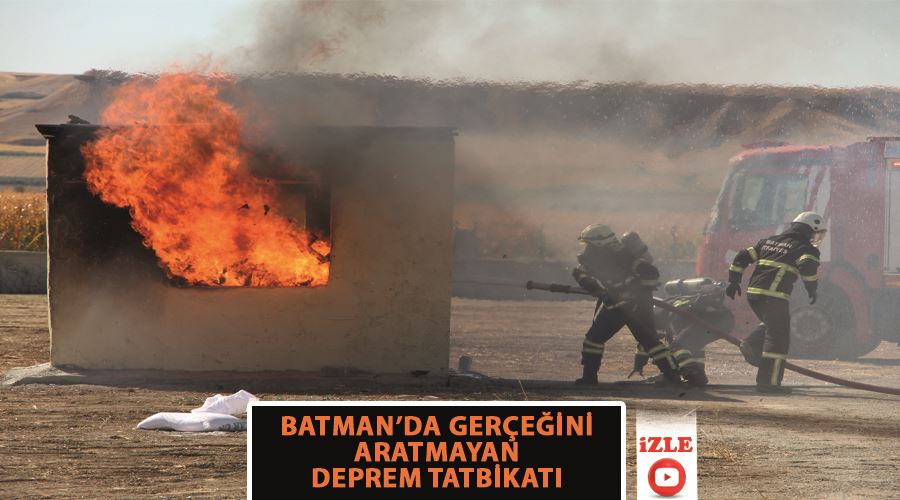 Batman’da gerçeğini aratmayan deprem tatbikatı