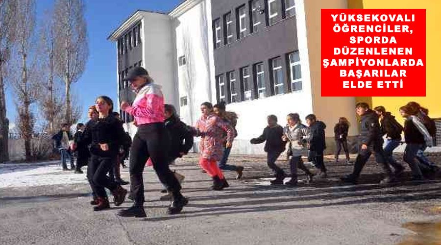 Yüksekovalı öğrenciler, sporda düzenlenen şampiyonlarda başarılar elde etti