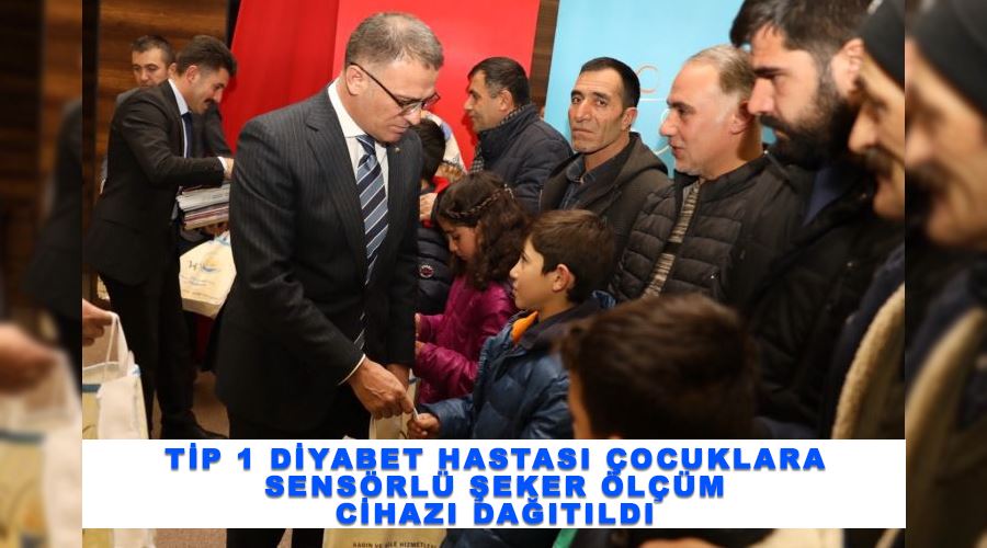 Tip 1 diyabet hastası çocuklara sensörlü şeker ölçüm cihazı dağıtıldı