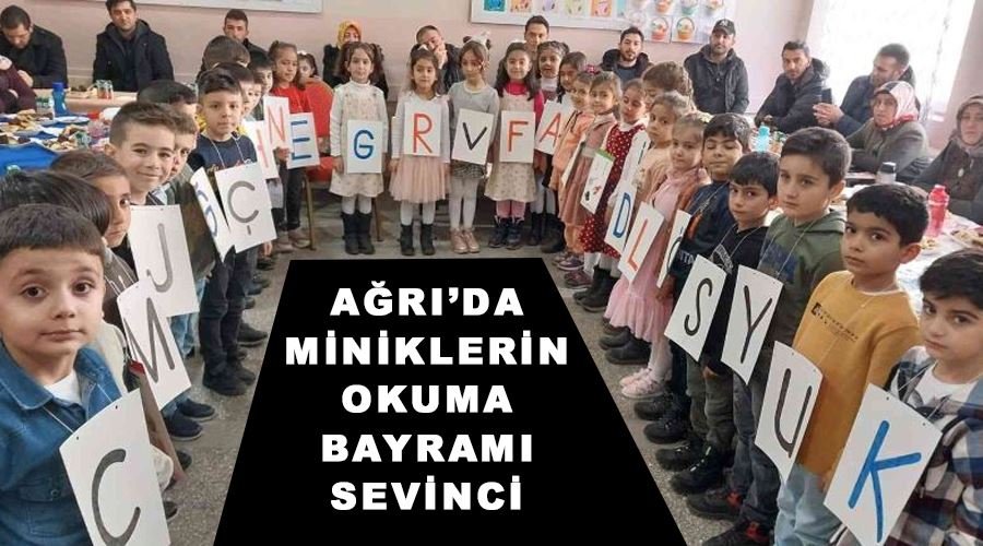 Ağrı’da miniklerin okuma bayramı sevinci