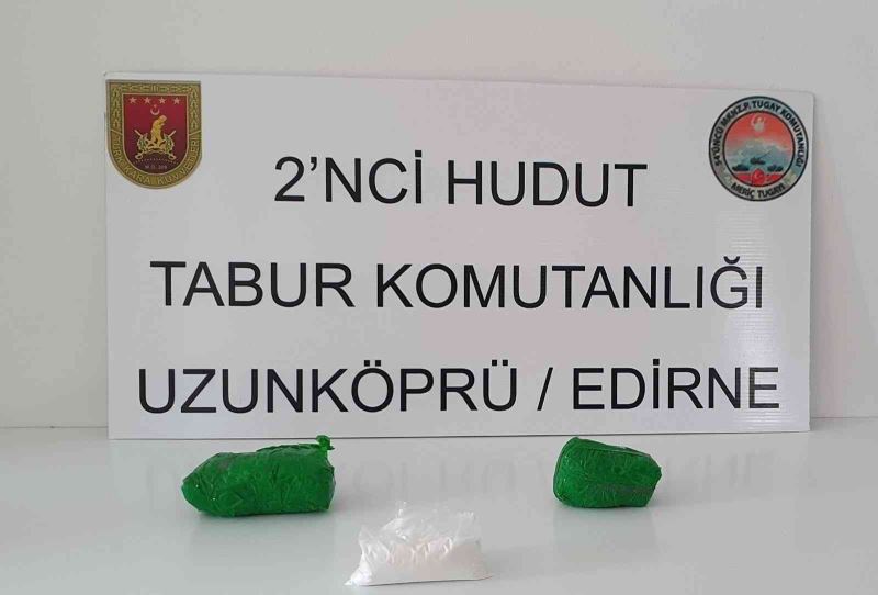 MSB: “Edirne hudut hattında bin 36 gram uyuşturucu ele geçirildi”
