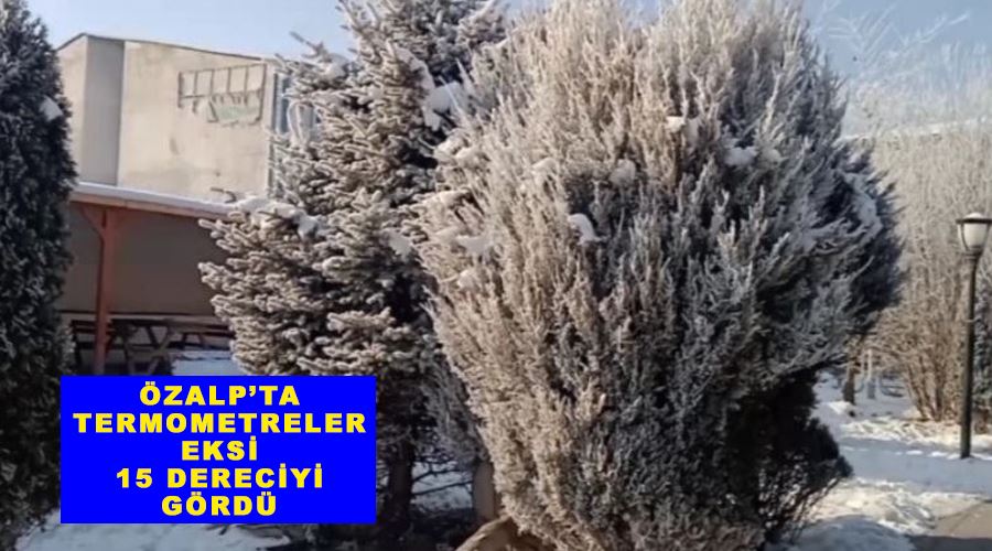 Özalp’ta termometreler eksi 15 dereciyi gördü