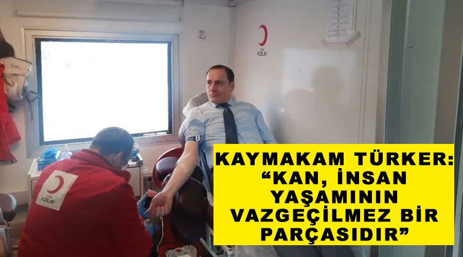 Kaymakam Türker: “Kan, insan yaşamının vazgeçilmez bir parçasıdır”