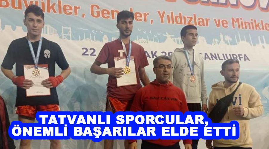 Tatvanlı sporcular, önemli başarılar elde etti