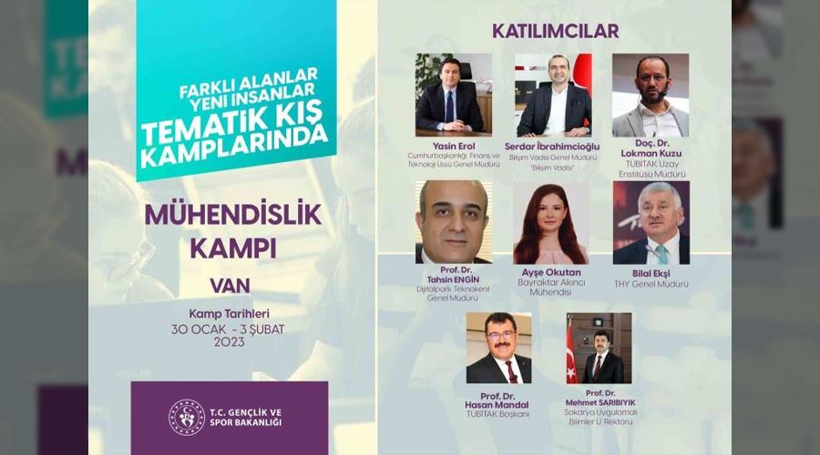 GSB yurtları tematik kış kampları Vanda başlıyor