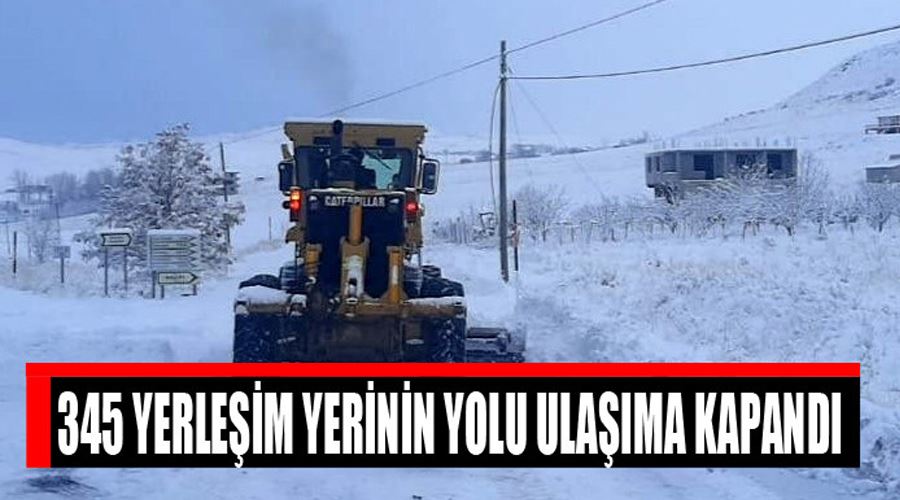 Van’da 345 yerleşim yerinin yolu ulaşıma kapandı