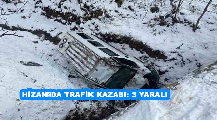 Hizanda trafik kazası: 3 yaralı