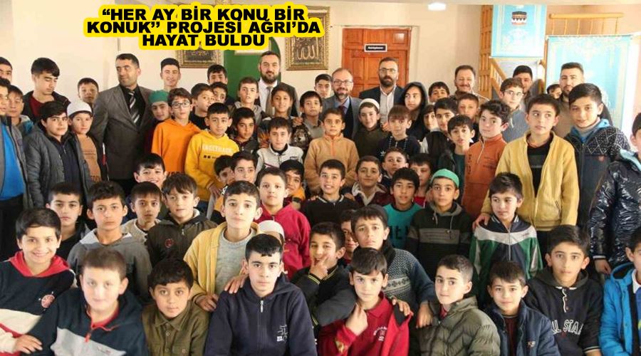 “Her Ay Bir Konu Bir Konuk’’ projesi Ağrı’da hayat buldu