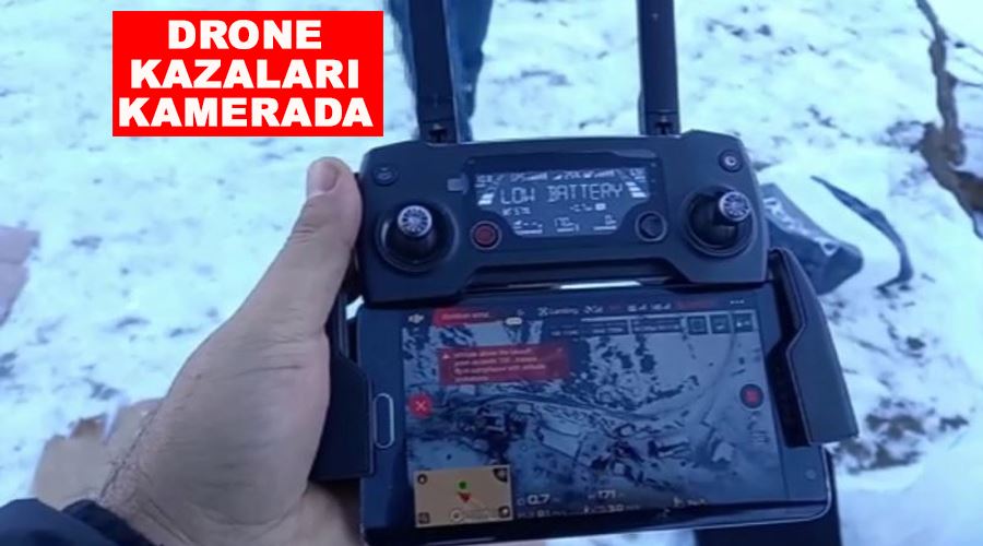 Drone kazaları kamerada