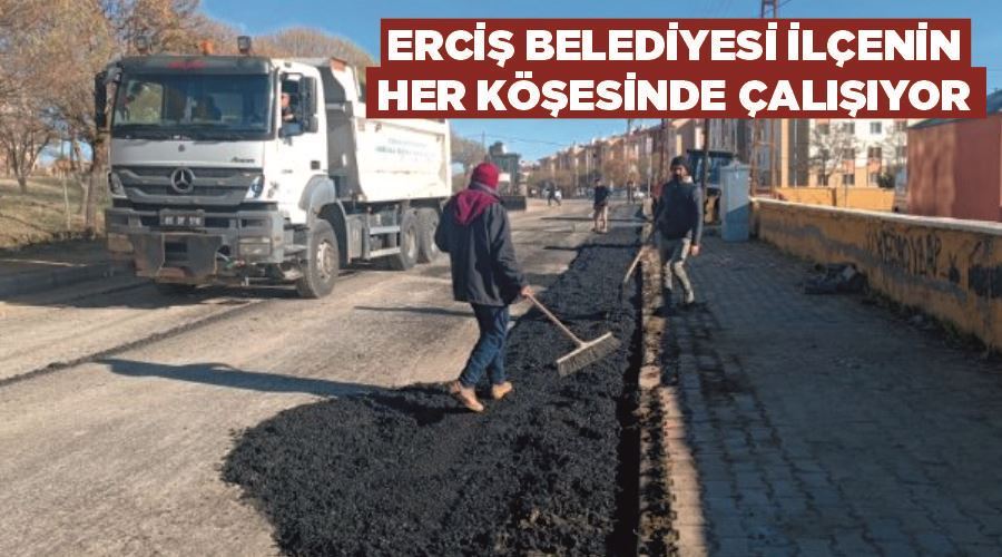  Erciş Belediyesi ilçenin her köşesinde çalışıyor
