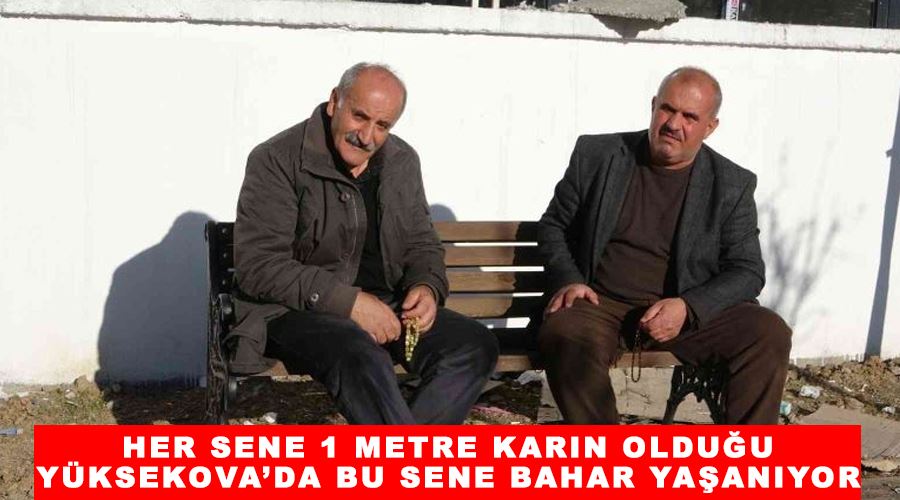 Her sene 1 metre karın olduğu Yüksekova’da bu sene bahar yaşanıyor