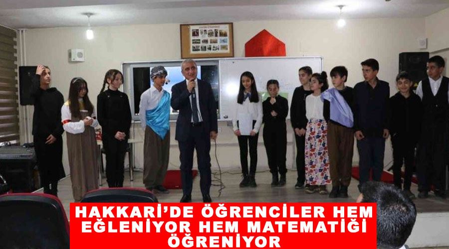 Hakkari’de öğrenciler hem eğleniyor hem matematiği öğreniyor