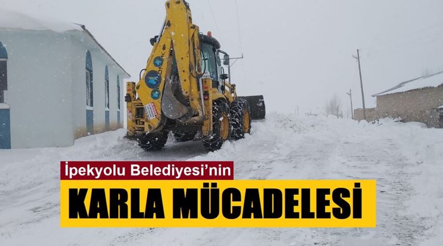  İpekyolu Belediyesi’nin karla mücadelesi