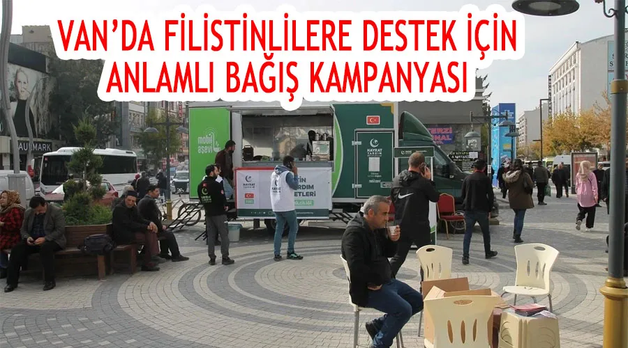 Van’da Filistinlilere destek için anlamlı bağış kampanyası