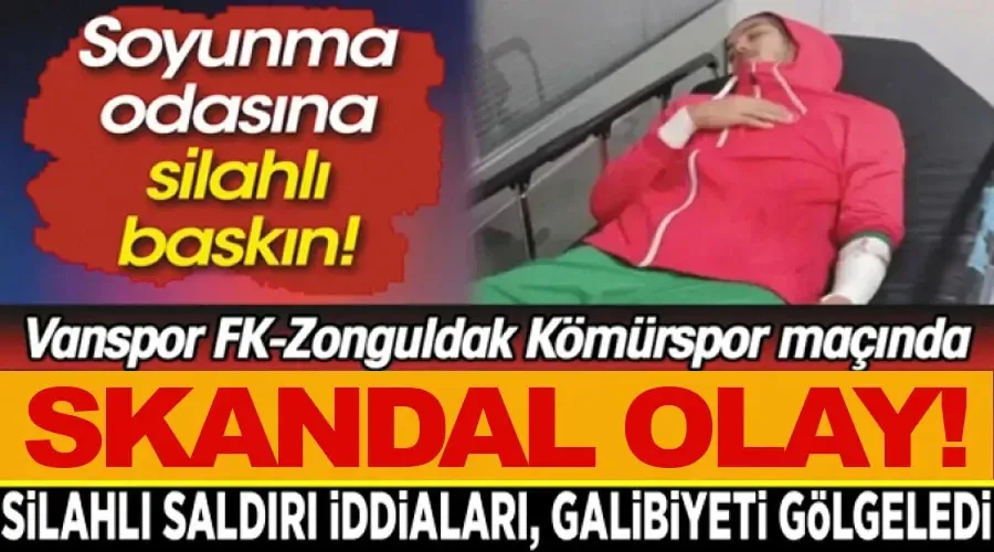 Vanspor Zonguldak Kömürspor maçında silahlı saldırı iddiaları, galibiyeti gölgeledi