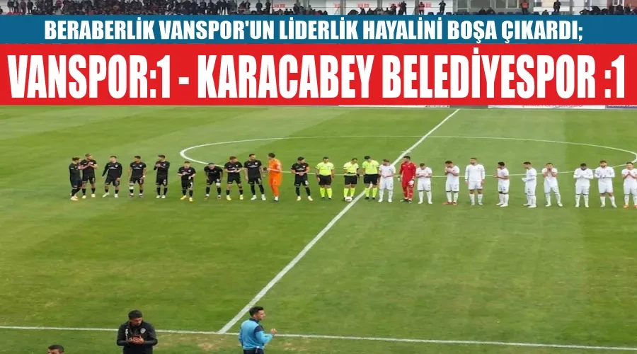Beraberlik Vanspor
