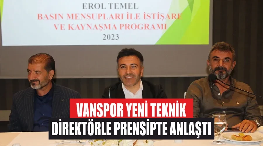 Vanspor yeni teknik direktörle prensipte anlaştı