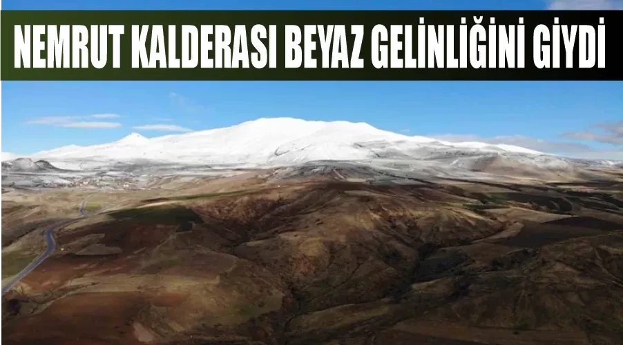 Nemrut Kalderası beyaz gelinliğini giydi