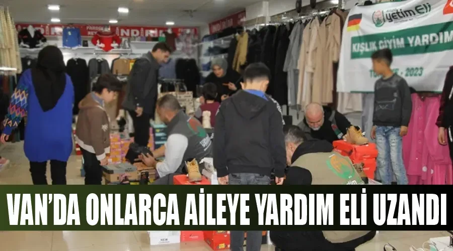 Van’da onlarca aileye yardım eli uzandı 