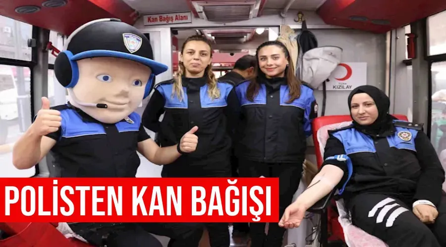 Van Polisinden kan bağışı