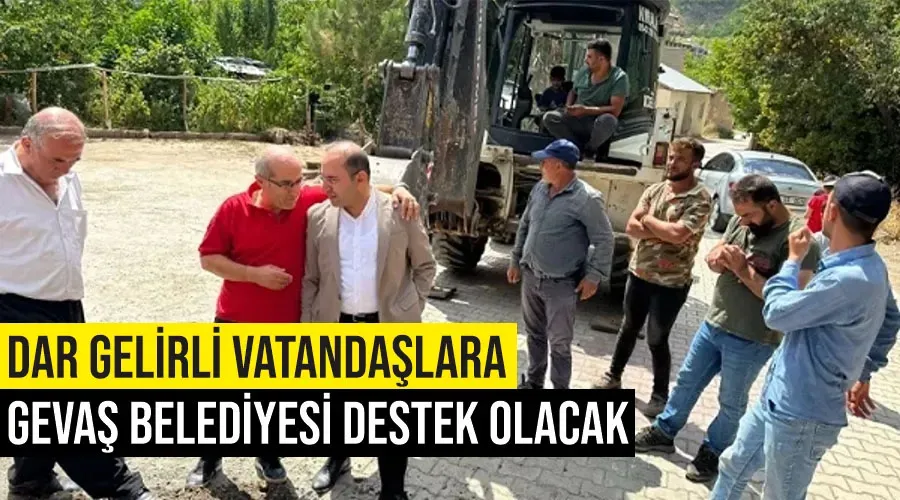 Dar gelirli vatandaşlara Gevaş Belediyesi destek olacak