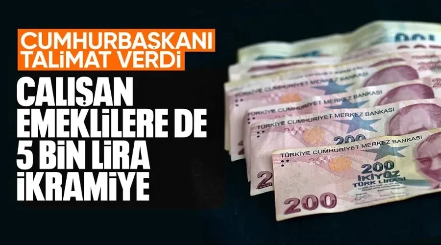 Cumhurbaşkanı Erdoğan talimatı verdi: Çalışan emekliye ikramiye geliyor